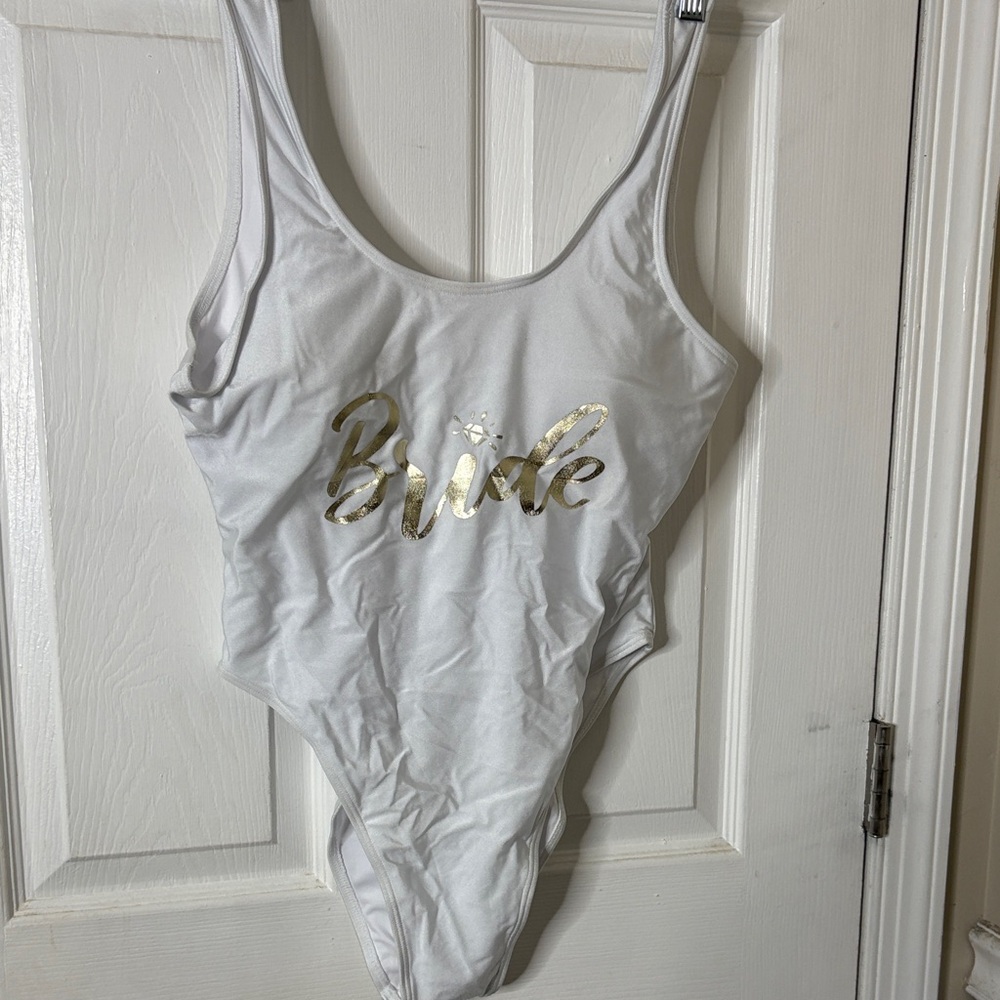 White Bride One Piece Swimsuit